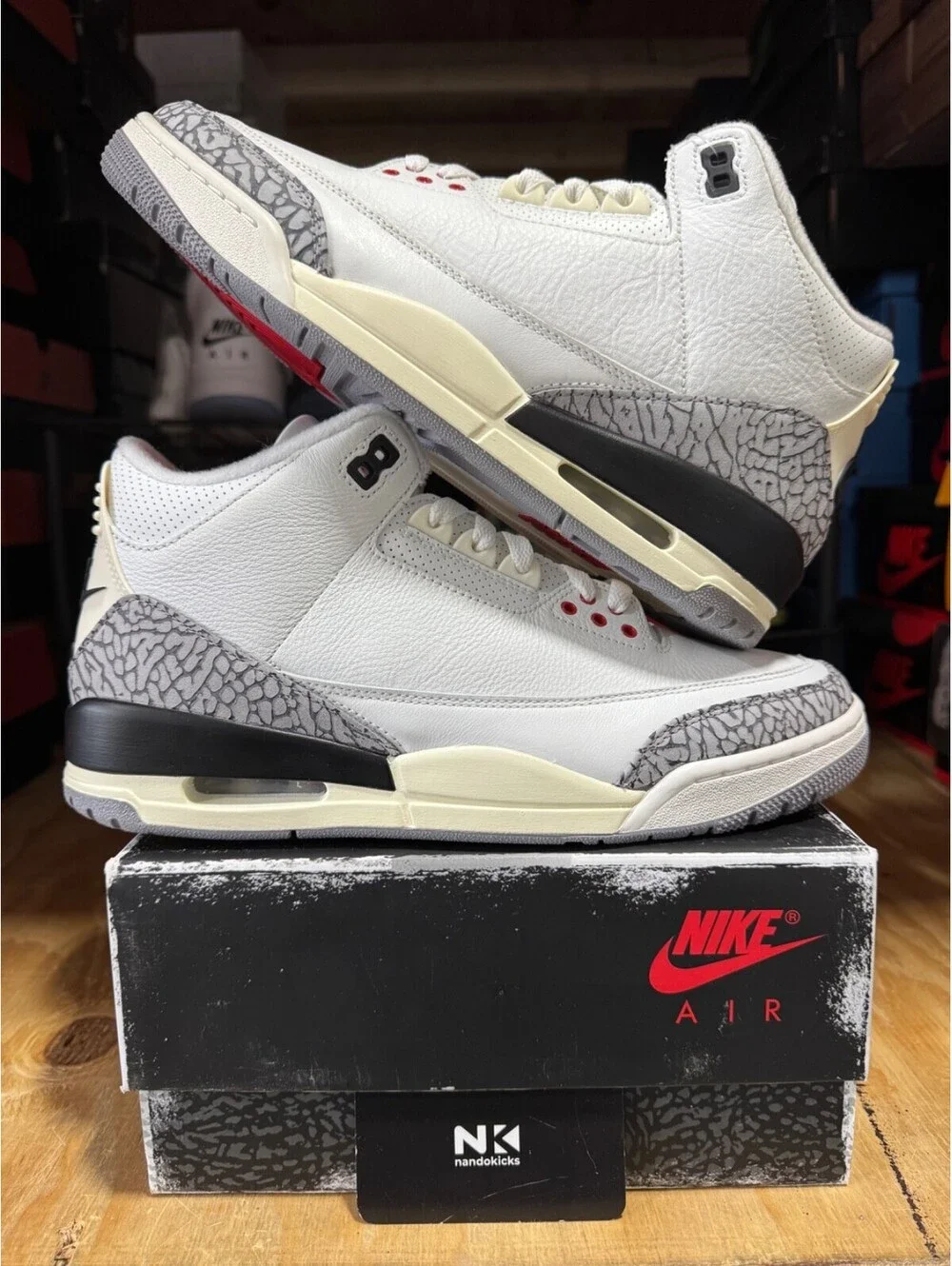Air Jordan 3 Retro 'White Cement Reimagined' DN3707-100 NEW MENS SIZE 10